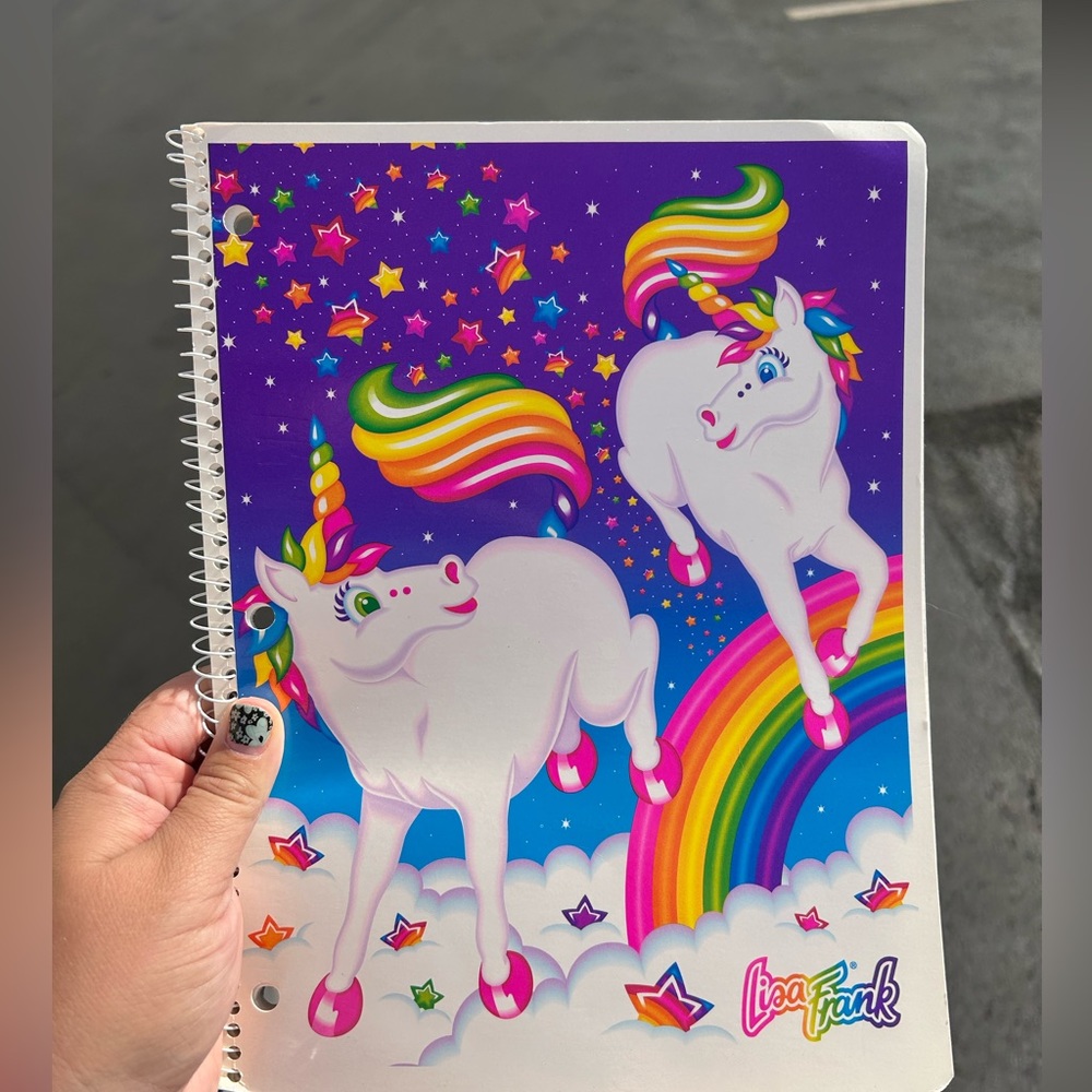 90’s Lisa Frank Unicorn notebook!!